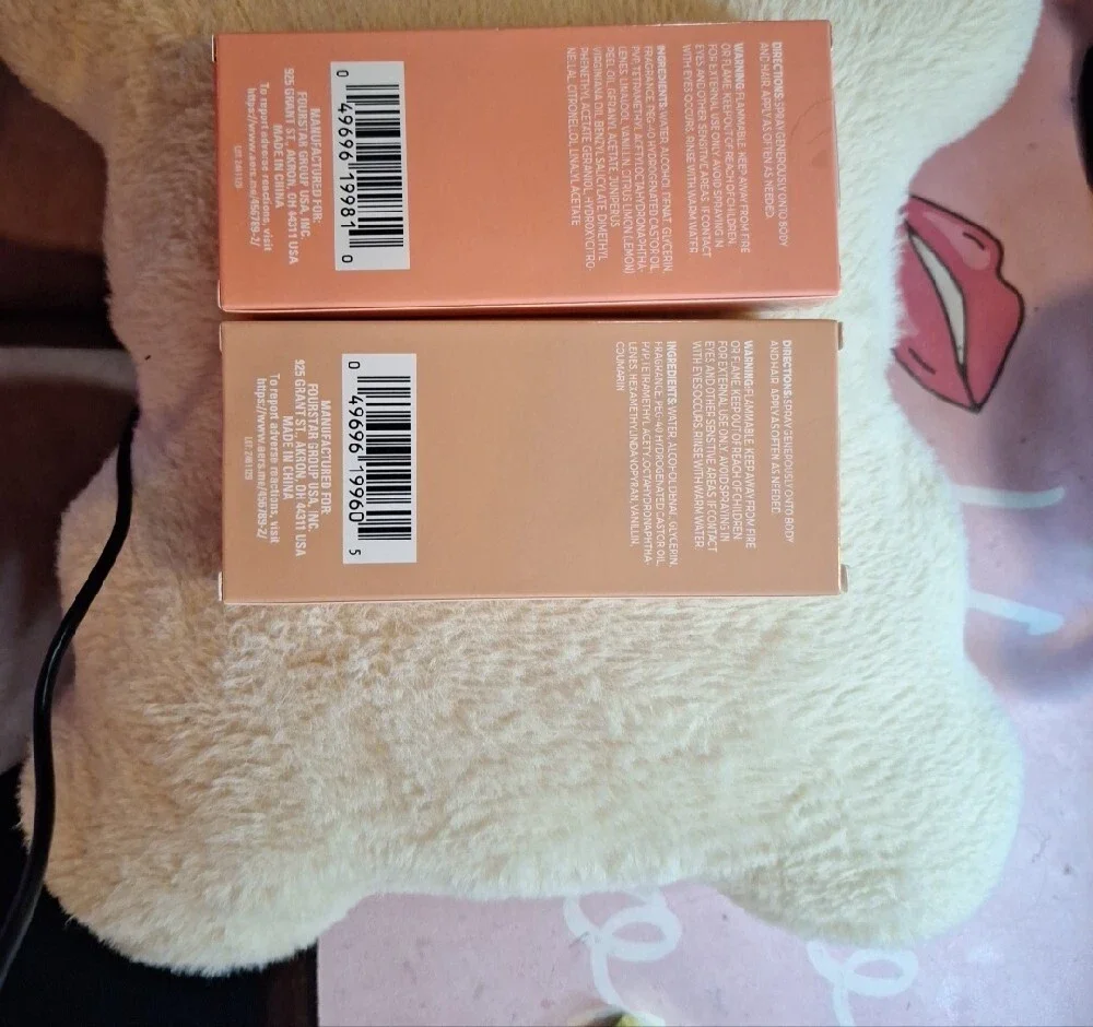 Bpure Orchid Peach & Almond Vanilla Hair & Body Mist Duo - Peach and Beige